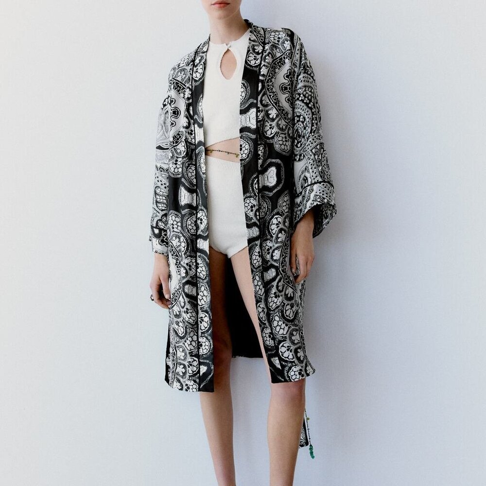 Zara Paisley Printed Kimono